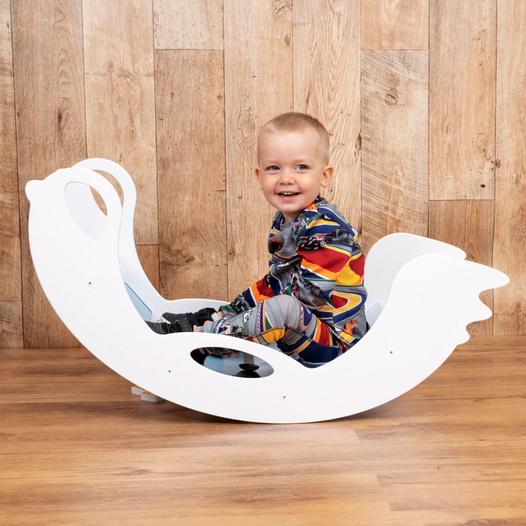 rocker toy birdie white - Schaukeltier Birdie weiss für Baby und Kleinkind