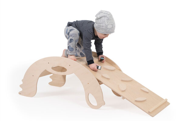 Natural Climbing toys for toddlers - Naturholz Klettergerüst "Birdie" für Kleinkinder