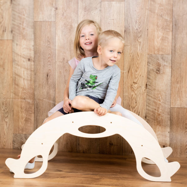 Wooden Horse Rocker - Schaukelpferd naturholz für Babys