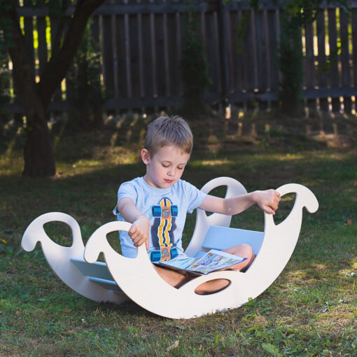rocker toy jumbo for kids - Schaukelelefant für Babys und Kleinkinder, Schaukelpferd / Schaukelelefant Holzspielzeug Verwendungsidee Lesen in der Schaukelwippe